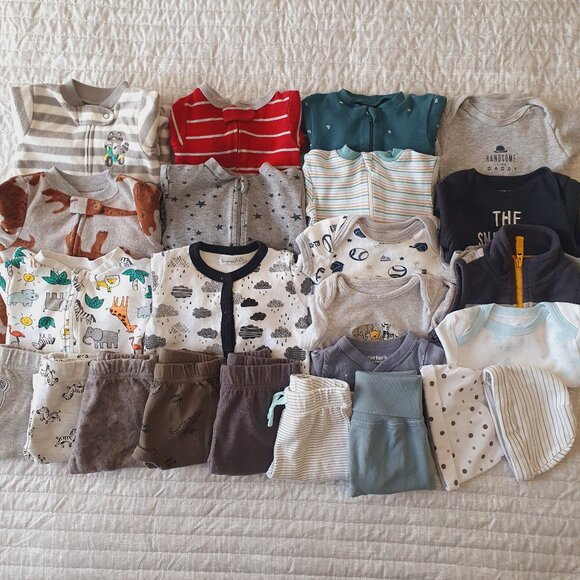 Carter's, George Other - Bundle of Baby Boys' Clothes Sizes from Newborn to 3 Months
